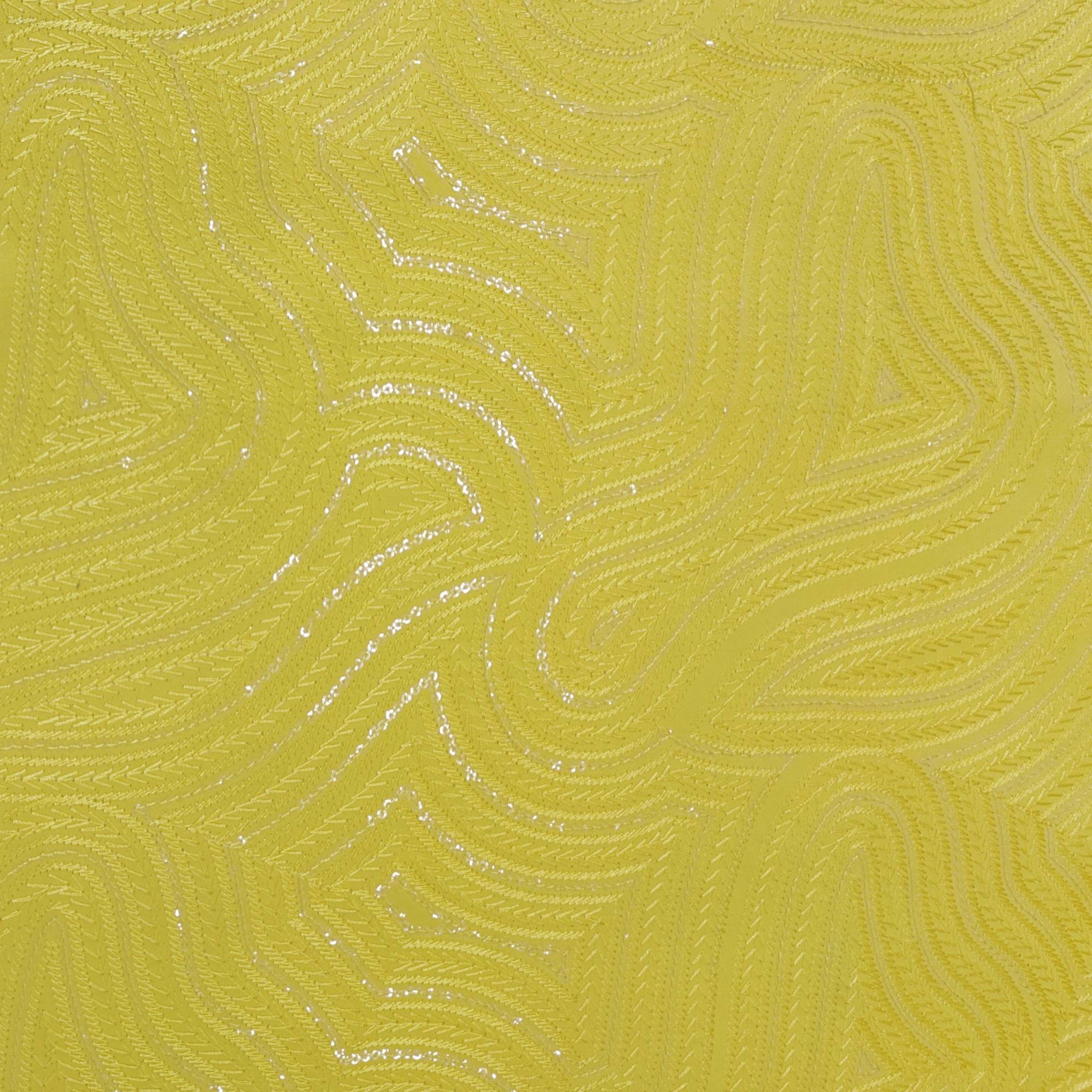 Koti (Nehru Jacket) Fabric ManTire Designer Silk Embroidery Colour Gold